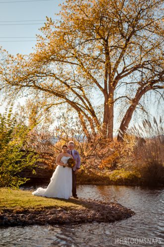 Outdoor Fall Wedding at Hudson Gardens Denver